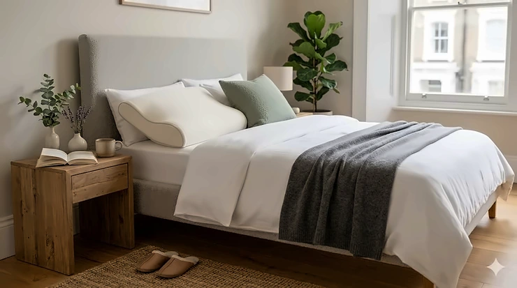 A high-quality orthopaedic pillow designed to provide spinal alignment and support for adults with scoliosis. pillow for scoliosis