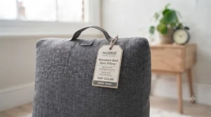 A high-value backrest pillow representing quality comfort available for under thirty pounds in the UK.