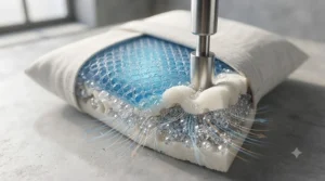Highlighting the hypoallergenic materials used in the best cooling gel pillows for sensitive UK sleepers.