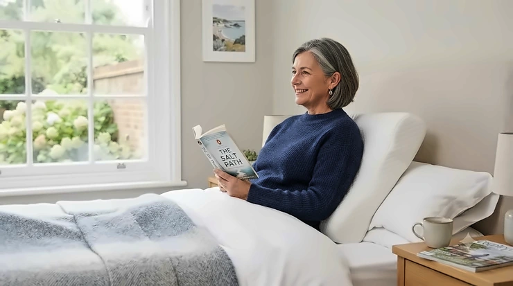 Ergonomic pressure sore prevention pillow designed for bed-bound patients. pressure sore prevention pillow